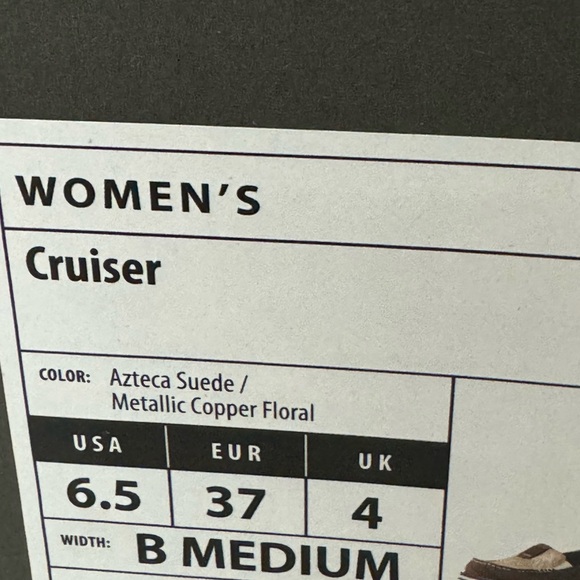 Ariat 6.5B Cruiser Loafers in Azteca Suede Metallic Copper Floral Slip-On Shoe - Picture 8 of 9